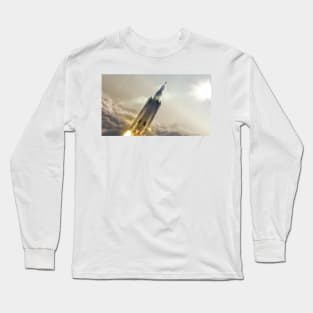 Space Launch System launch, illustration (C023/9493) Long Sleeve T-Shirt